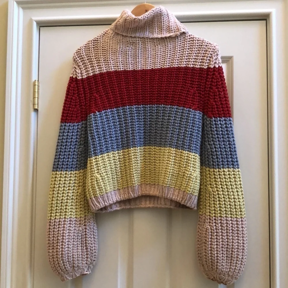 Reformation La Ligne Collaboration Color Me Happy Turtleneck Sweater